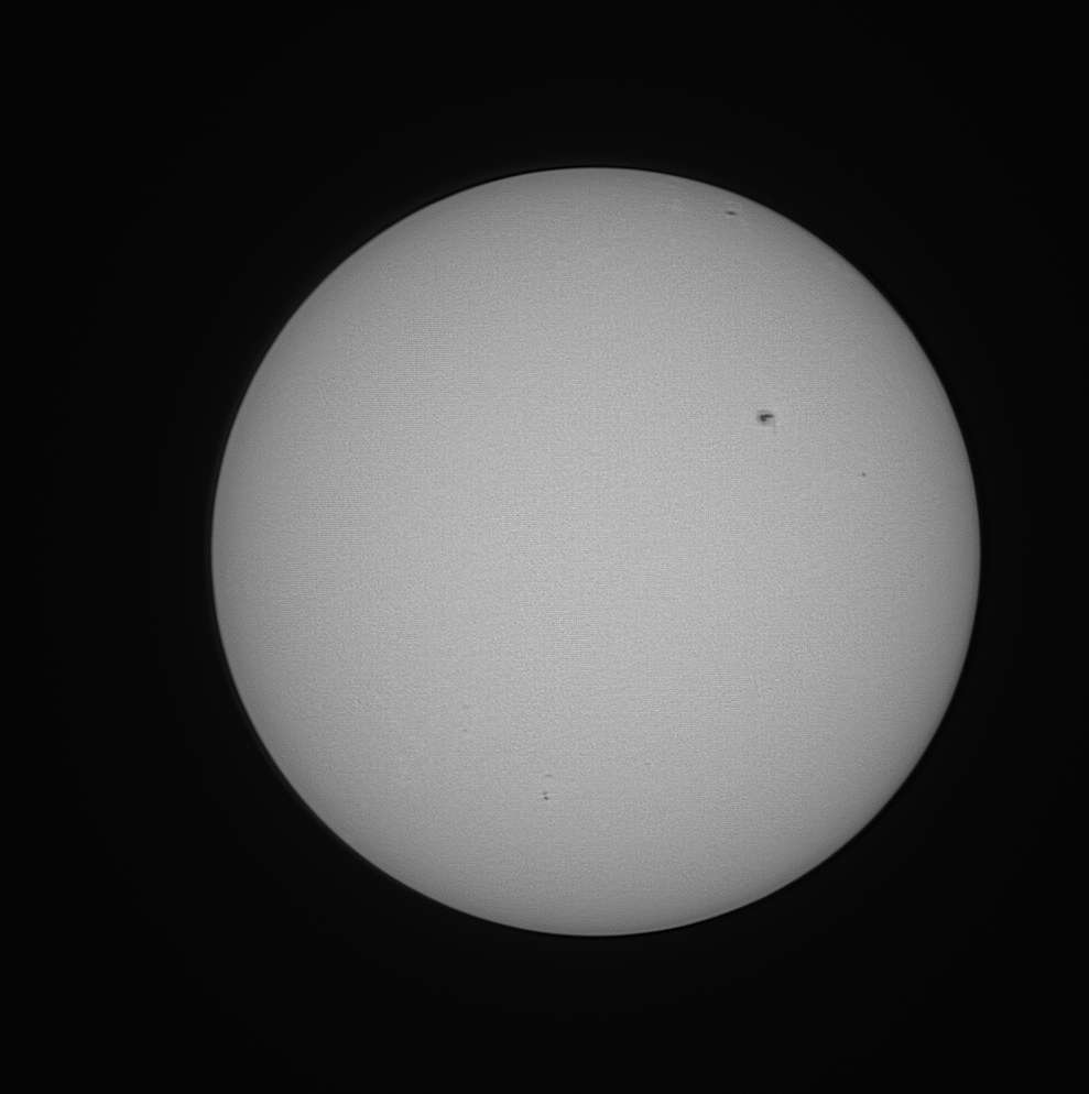 An image of a partial sun over the Vincennes Campus taken by Dr. Jonathan Mangin on April 6, 2024.
