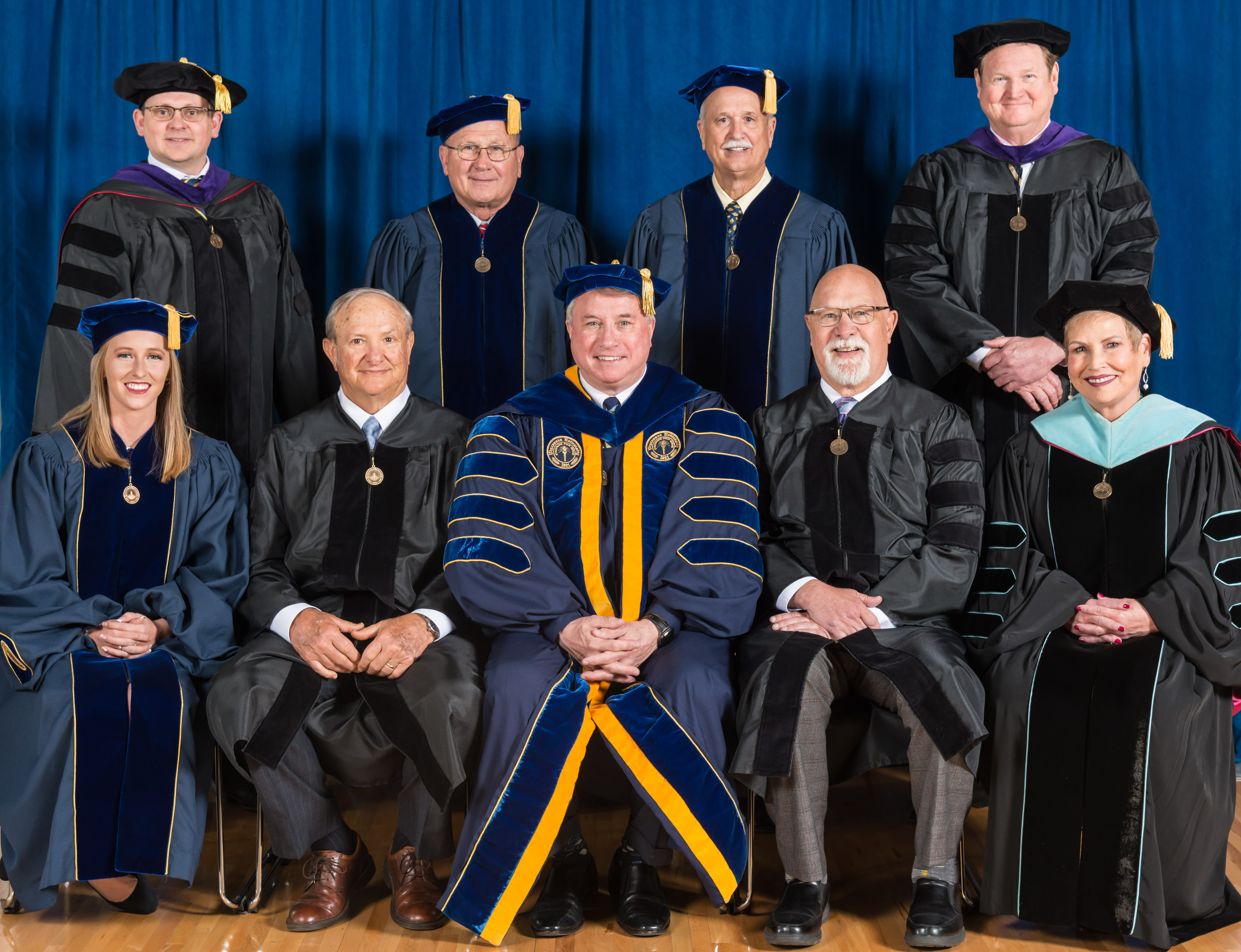 Vincennes University Board of Trustees and Honorary Degree Recipients Dr. Tim Brown and Luke Kenley